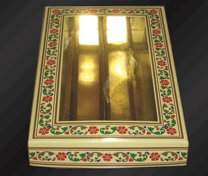 Indian Sweets Empty Boxes w/ Traditional Jaipuri Print 21546 Buy